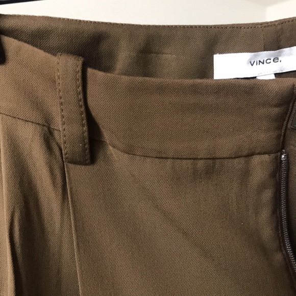 Vince Wide Leg Oversized Trouser Pants Brown Size 2 - Picture 12 of 16